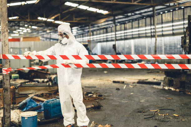 Professional Biohazard technician working in Manorville, NY